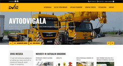 Desktop Screenshot of dvig.si
